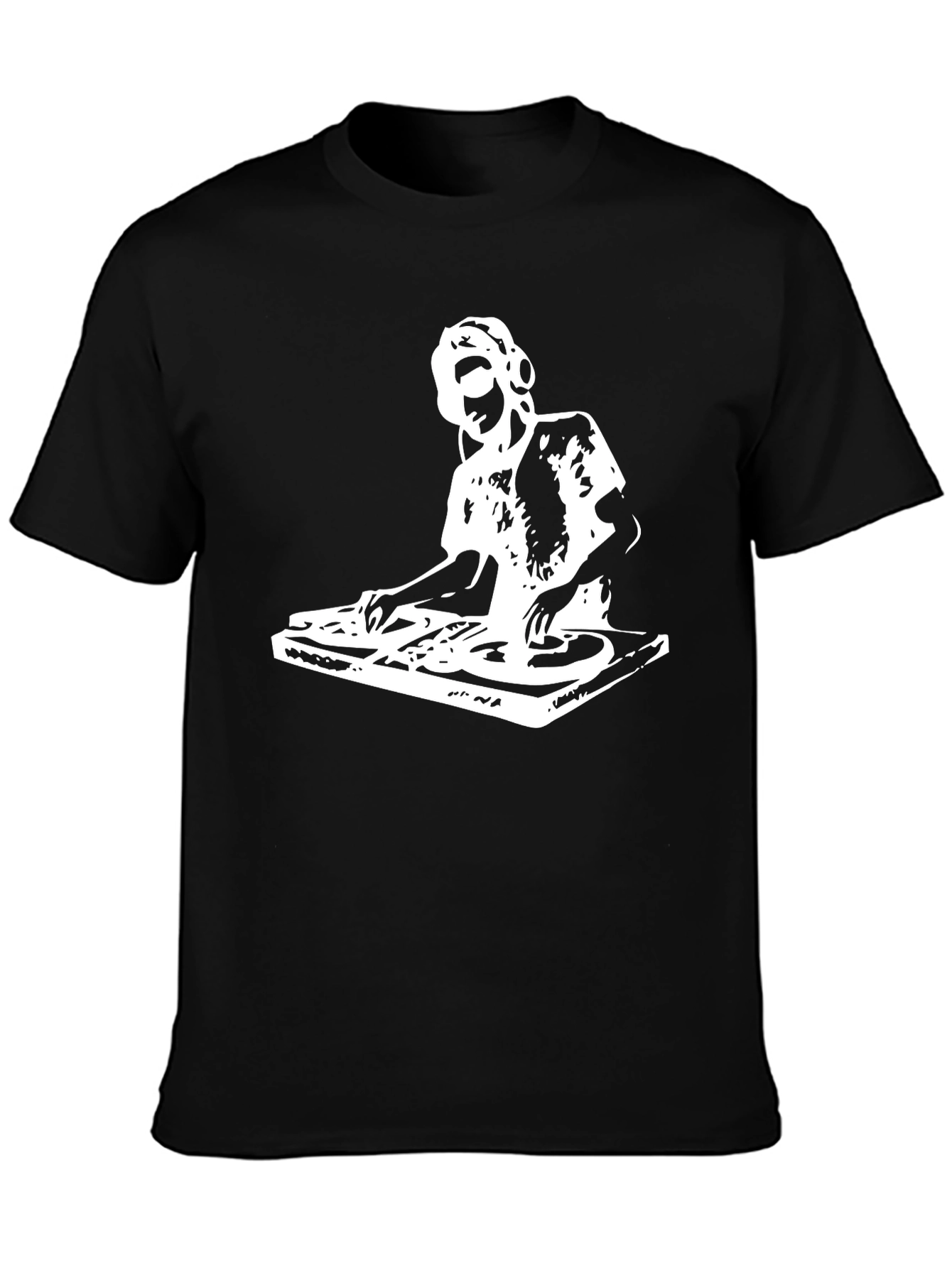 DJ Graphic Tee - Black Cotton