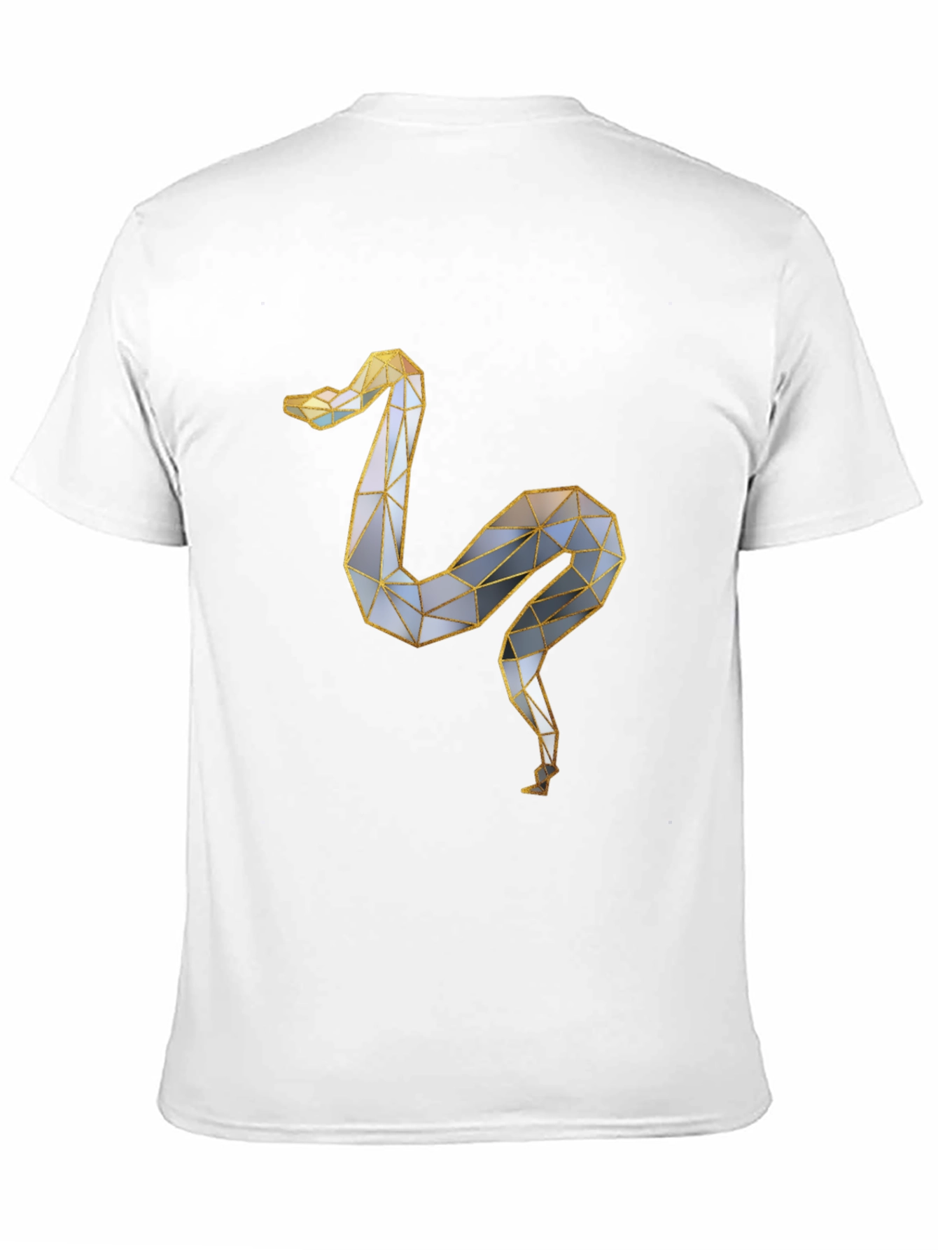 Geometric Snake Graphic Tee - Modern & Stylish