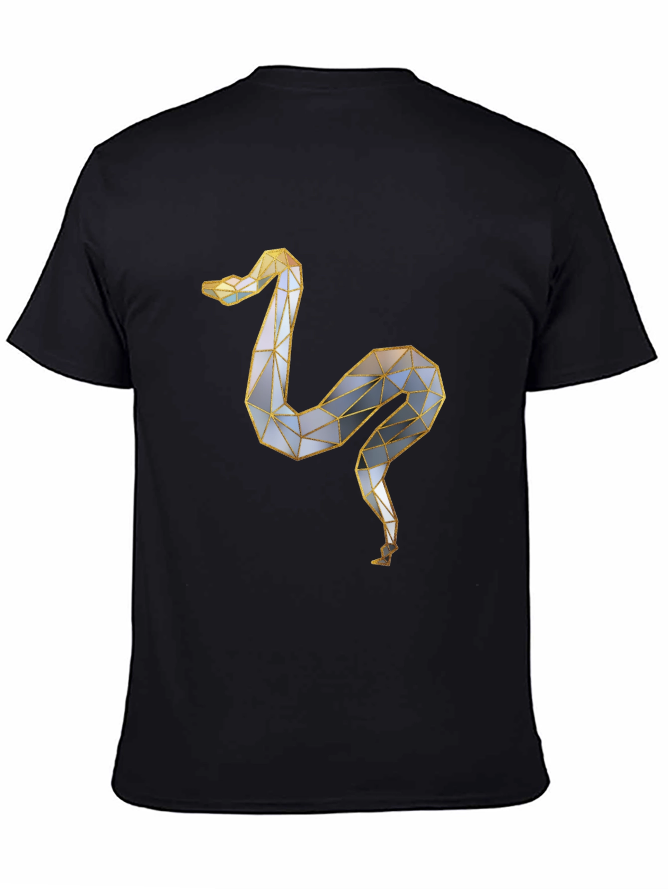 Geometric Snake Graphic Tee - Modern & Stylish