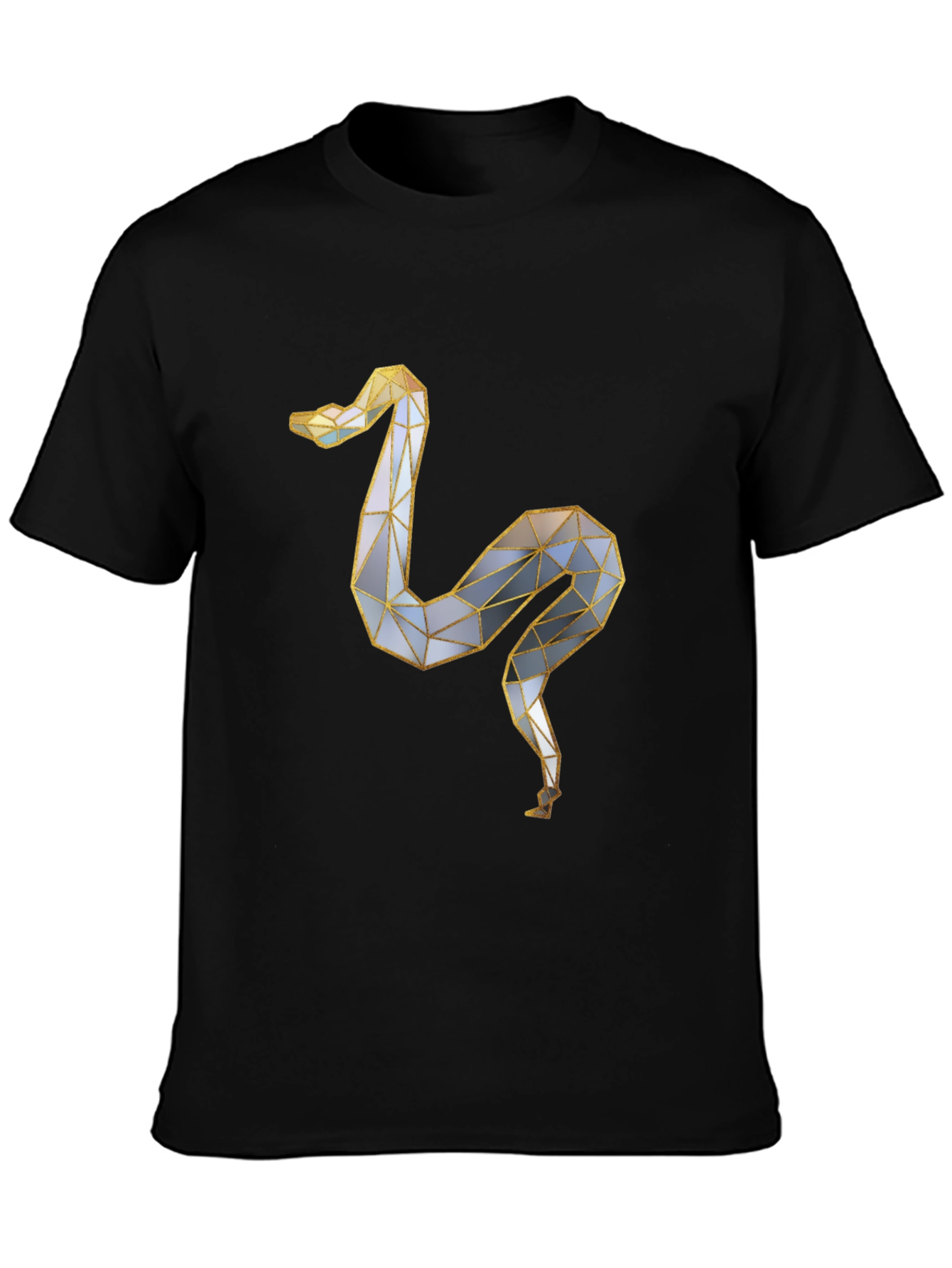 Geometric Snake Graphic Tee - Modern & Stylish