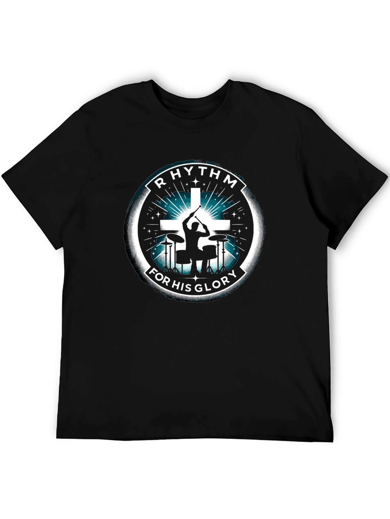 Rhythm For His Glory Black T-Shirt