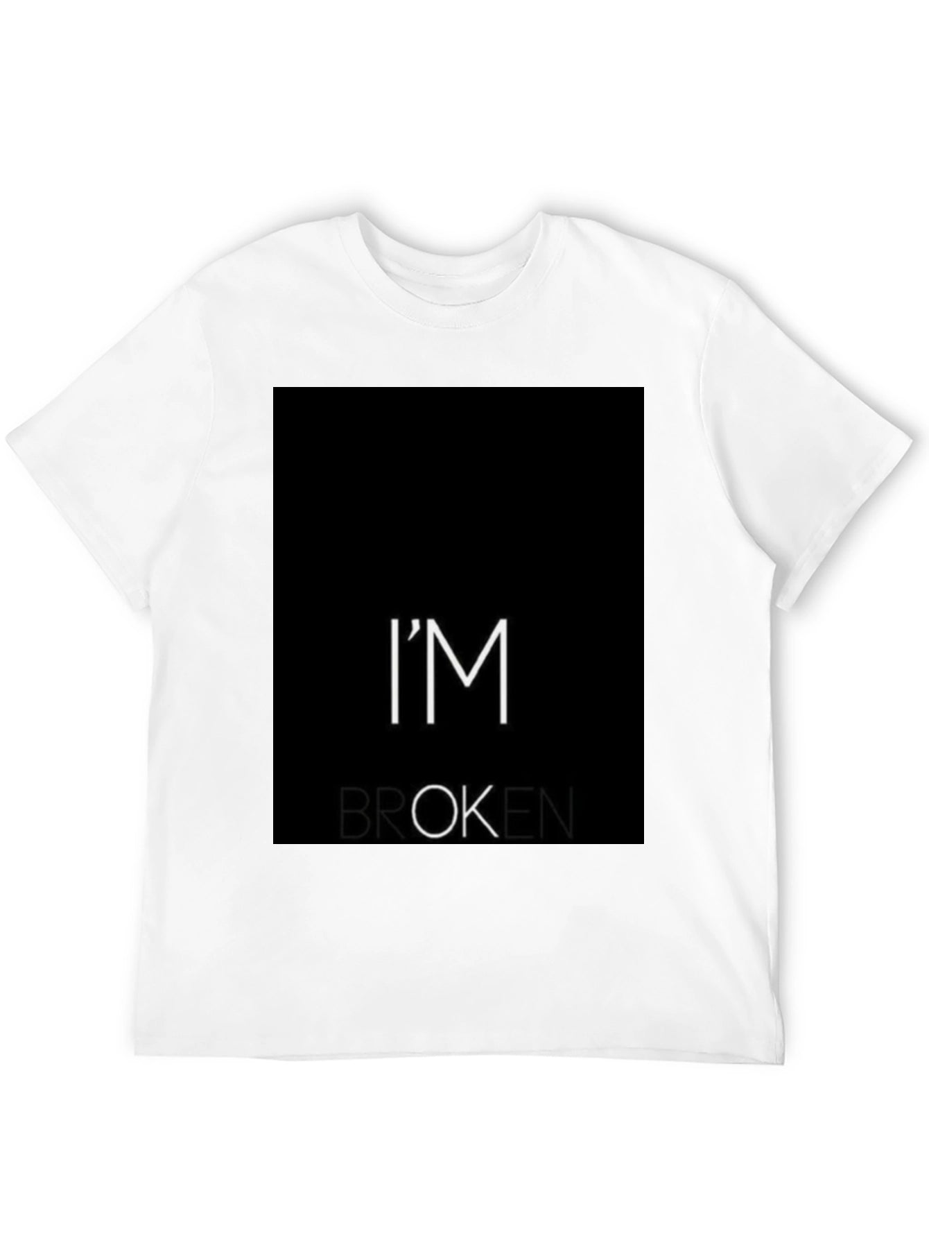 Im Broken T-Shirt - Black Graphic Tee