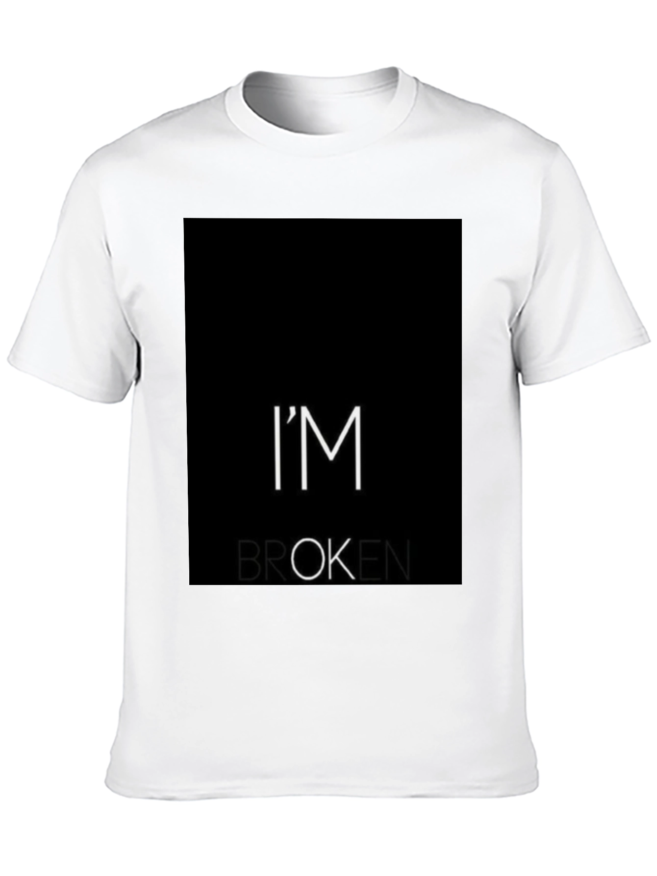 Im Broken T-Shirt - Black Graphic Tee