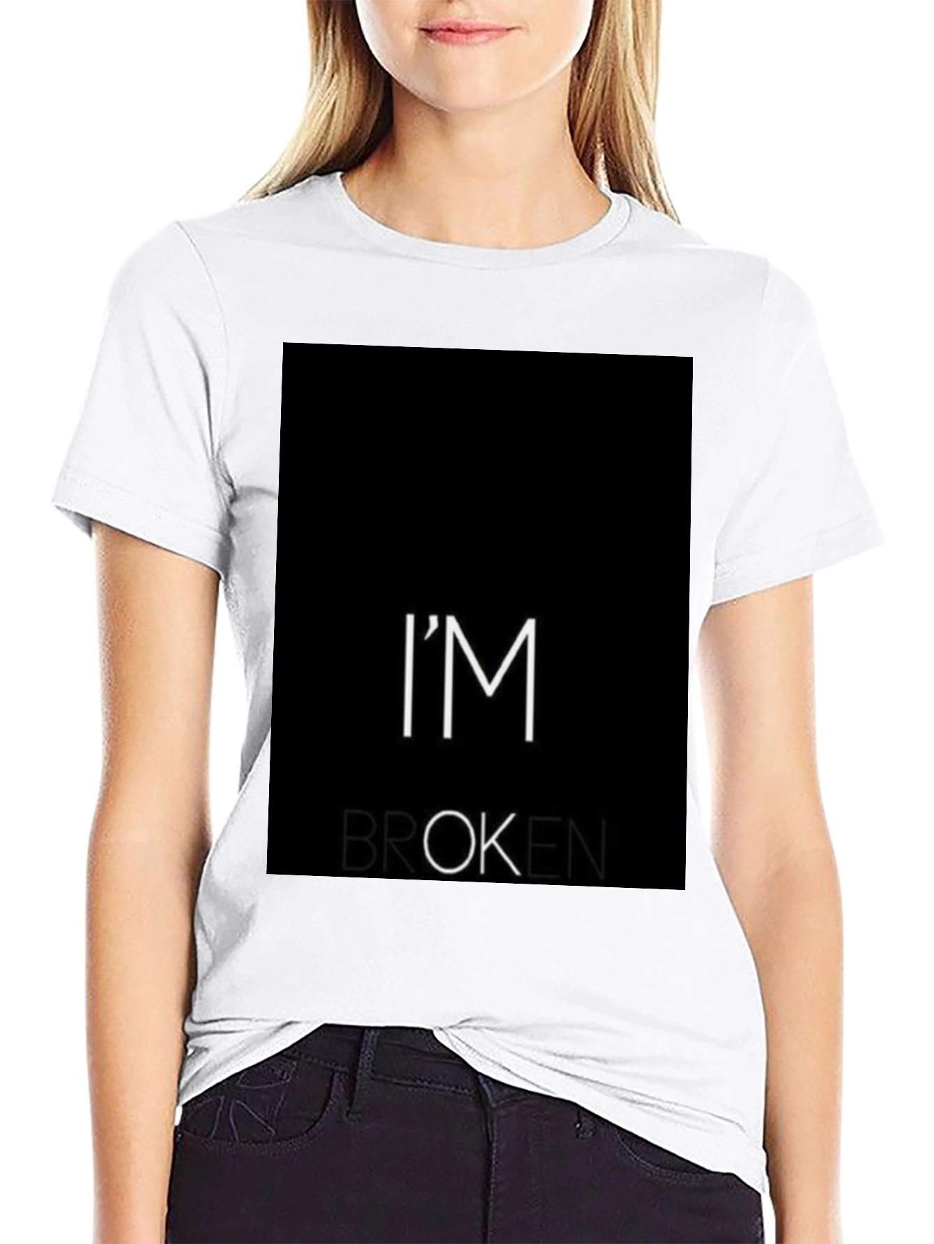 Im Broken T-Shirt - Black Graphic Tee