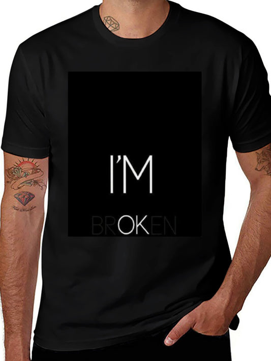 Im Broken T-Shirt - Black Graphic Tee