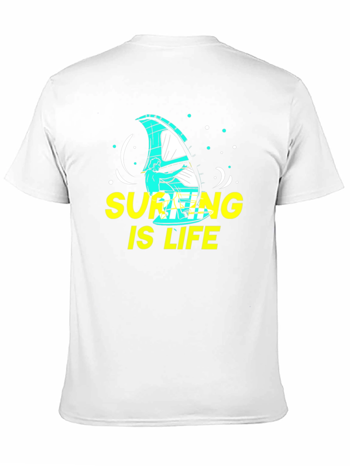 Surfing is Life Graphic Tee - Black