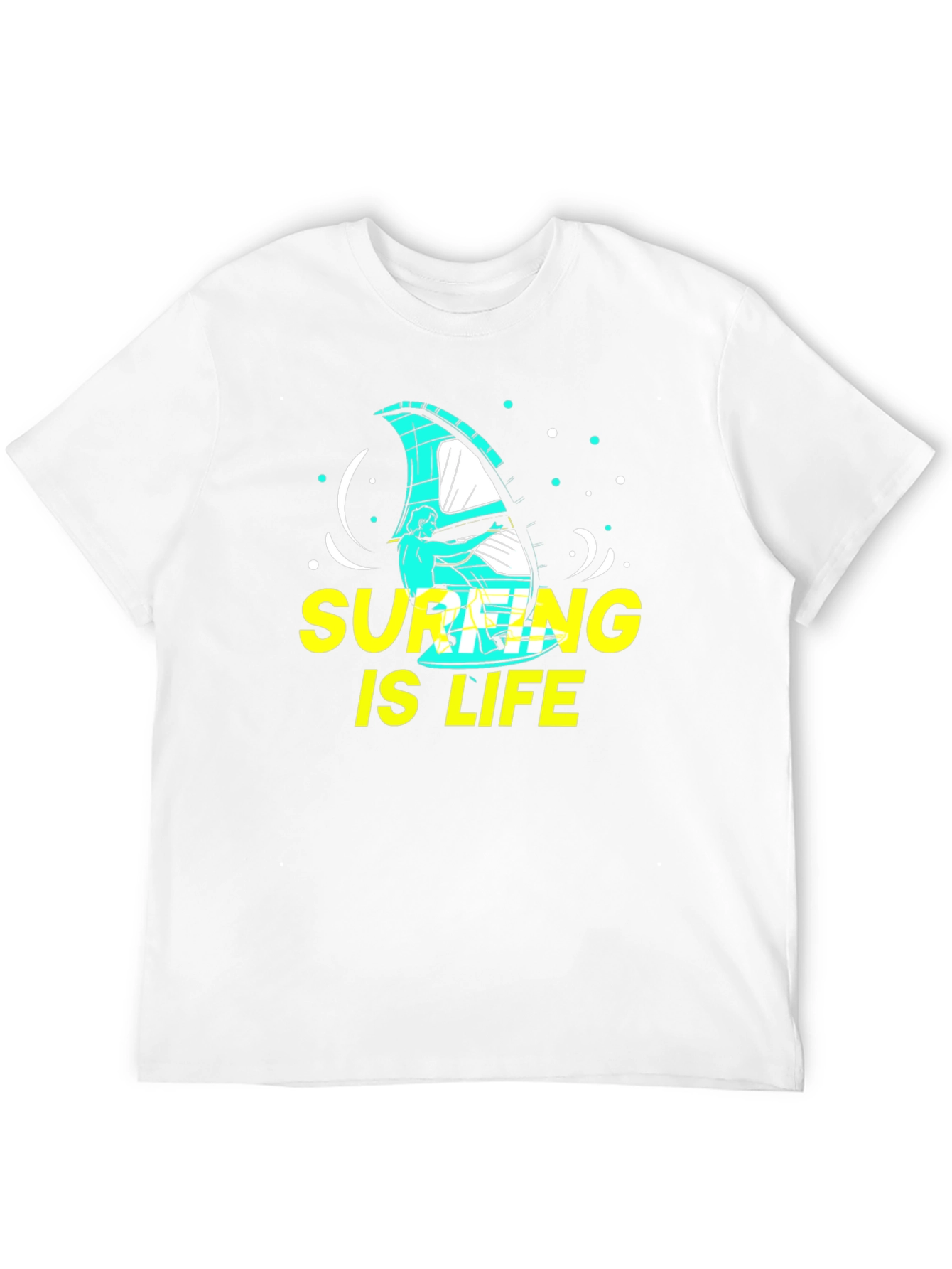 Surfing is Life Graphic Tee - Black