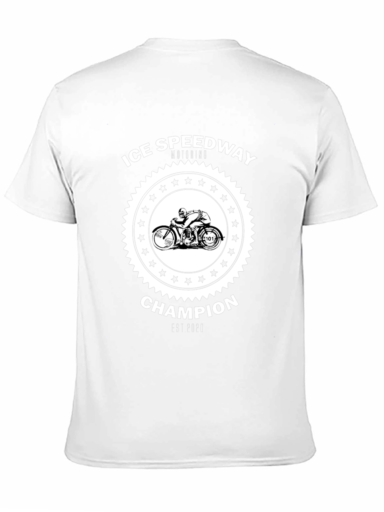 Ice Speedway Motoring Champion Black T-Shirt