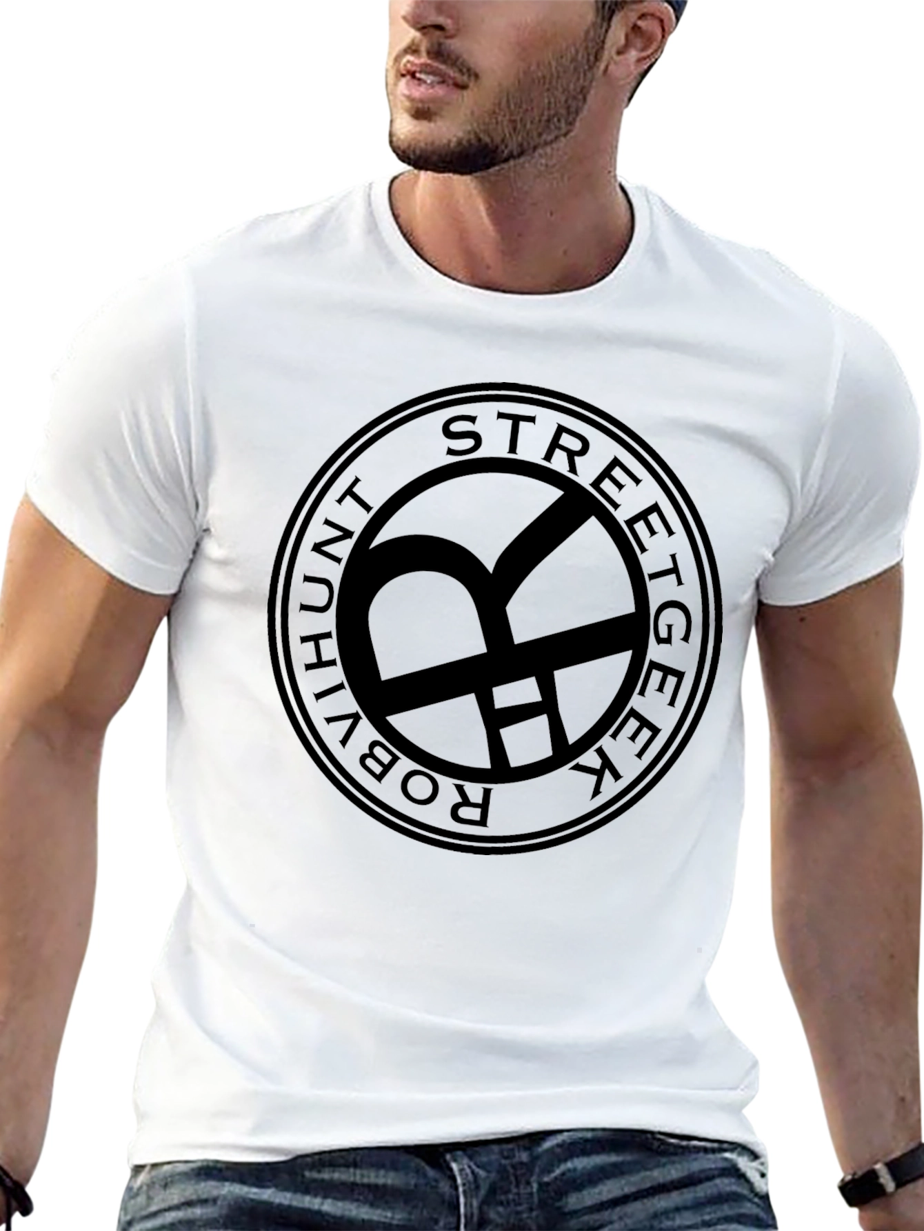 Streetgeek Robvihunt Black T-Shirt