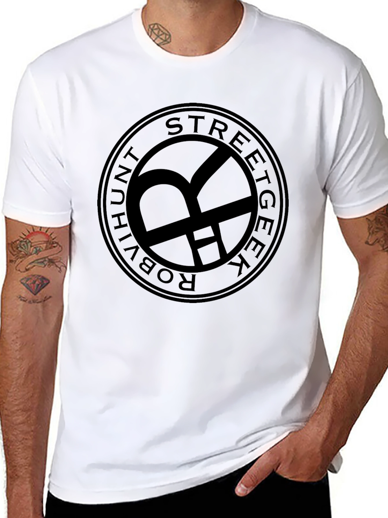 Streetgeek Robvihunt Black T-Shirt