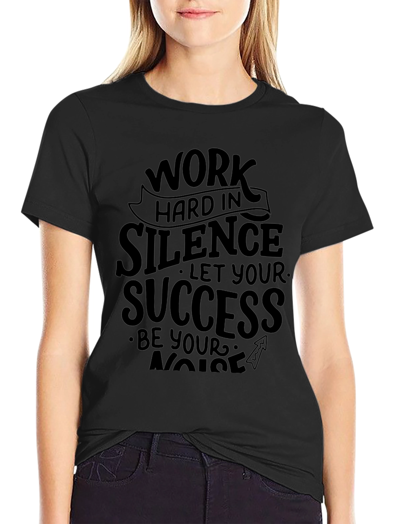 Work Hard In Silence Graphic Tee