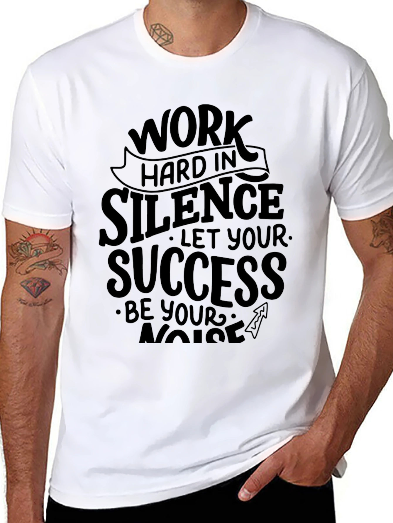 Work Hard In Silence Graphic Tee