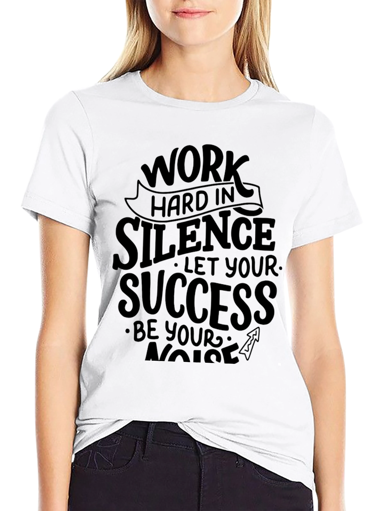 Work Hard In Silence Graphic Tee