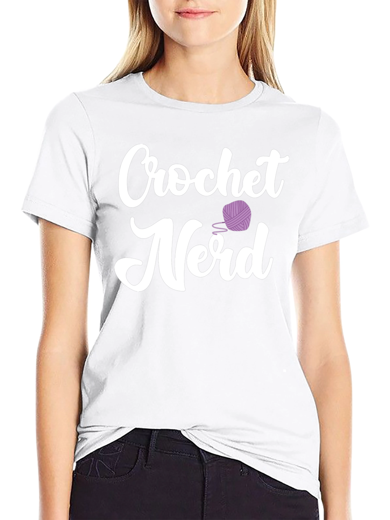 Crochet Nerd T-Shirt - Cotton Knit Tee