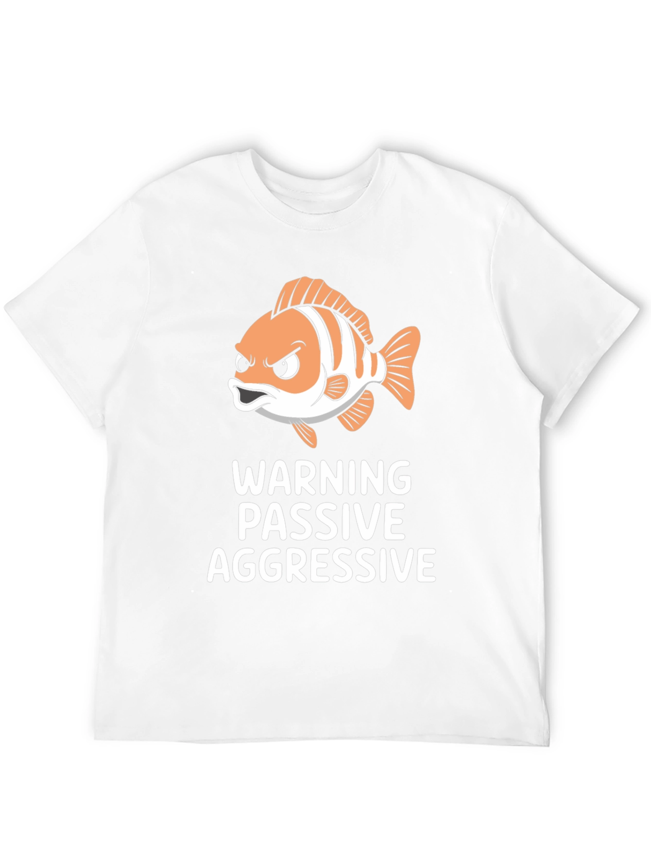 Passive Aggressive Fish Graphic T-Shirt