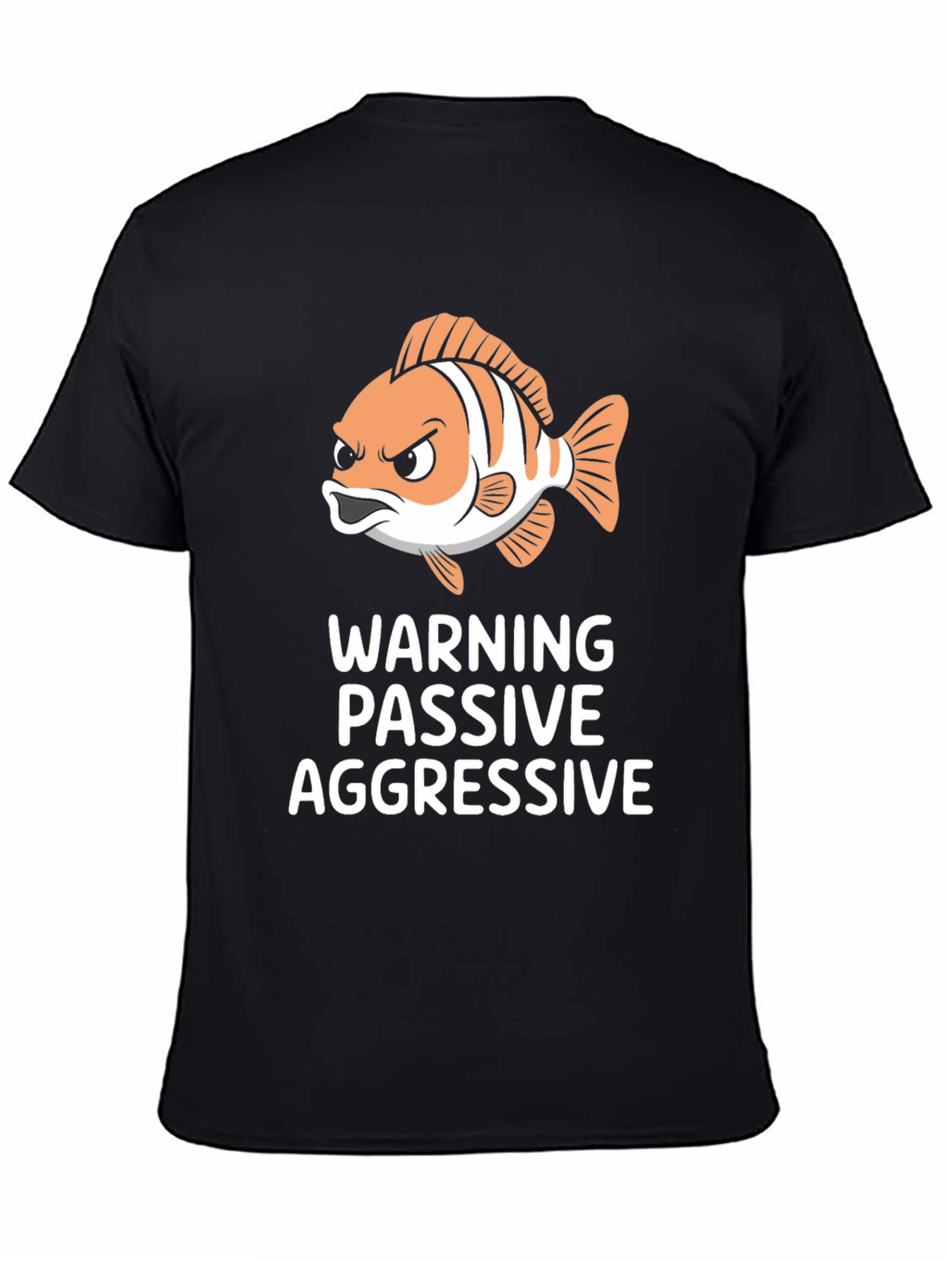 Passive Aggressive Fish Graphic T-Shirt