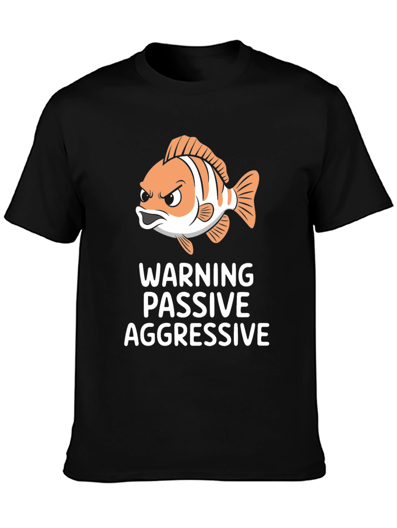Passive Aggressive Fish Graphic T-Shirt