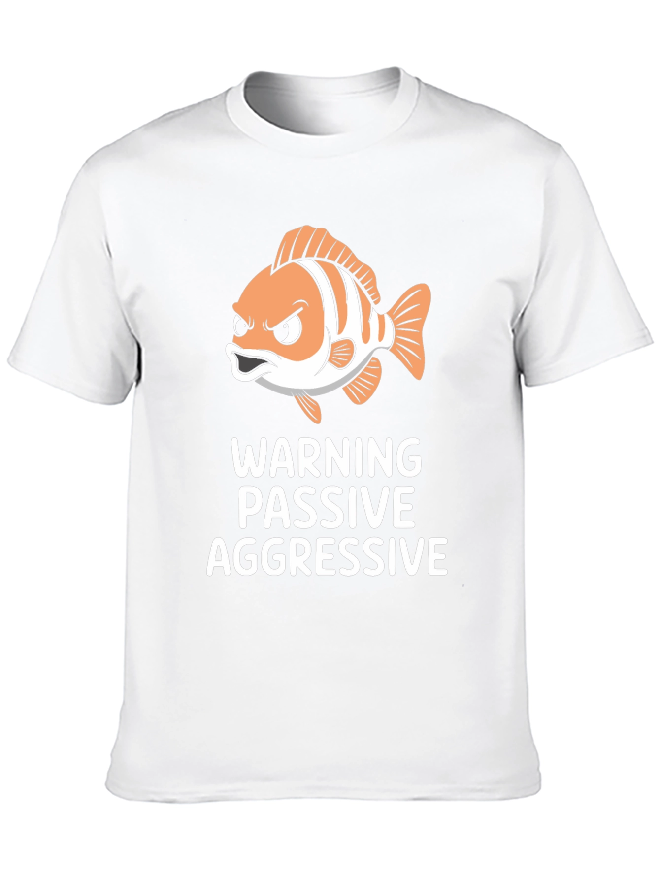 Passive Aggressive Fish Graphic T-Shirt