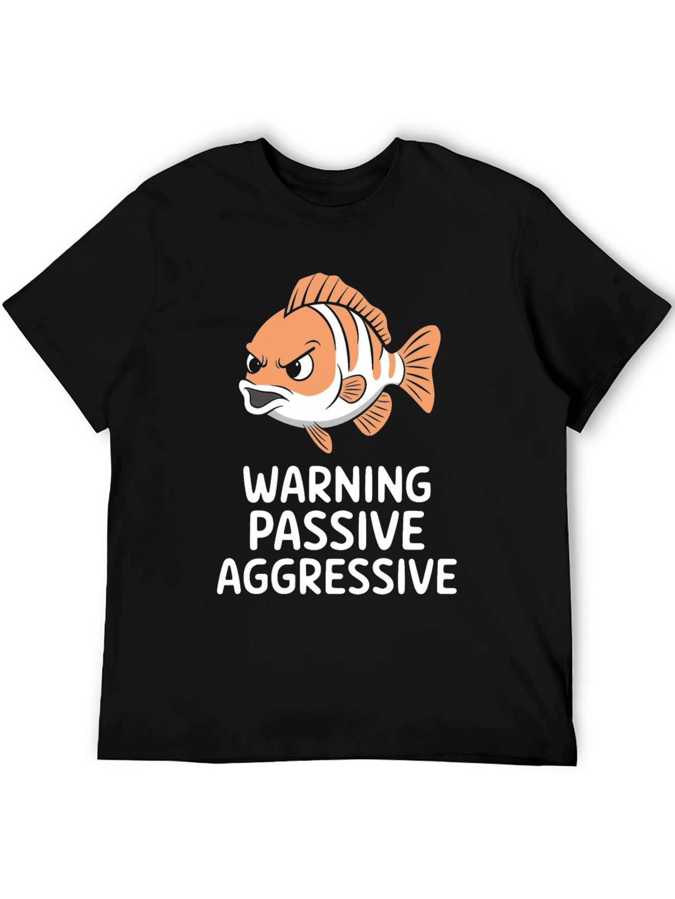 Passive Aggressive Fish Graphic T-Shirt