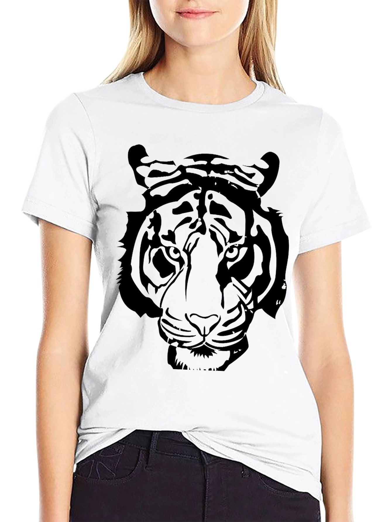 Black Tiger Graphic T-Shirt - Bold Style
