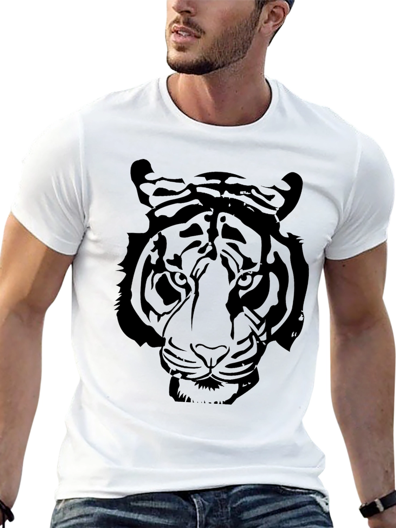 Black Tiger Graphic T-Shirt - Bold Style