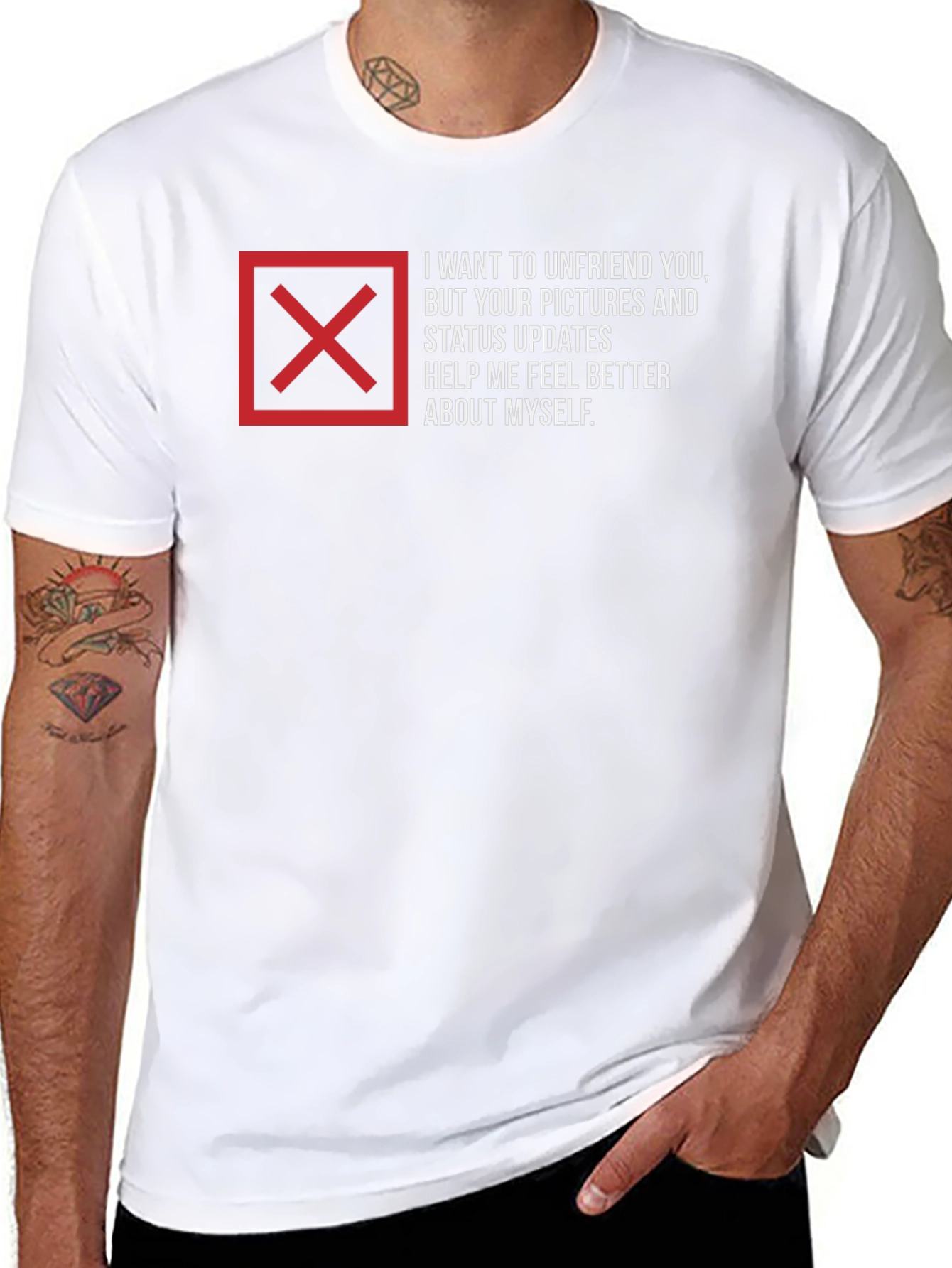 Unfriend Me T-Shirt - Funny Sarcastic Tee