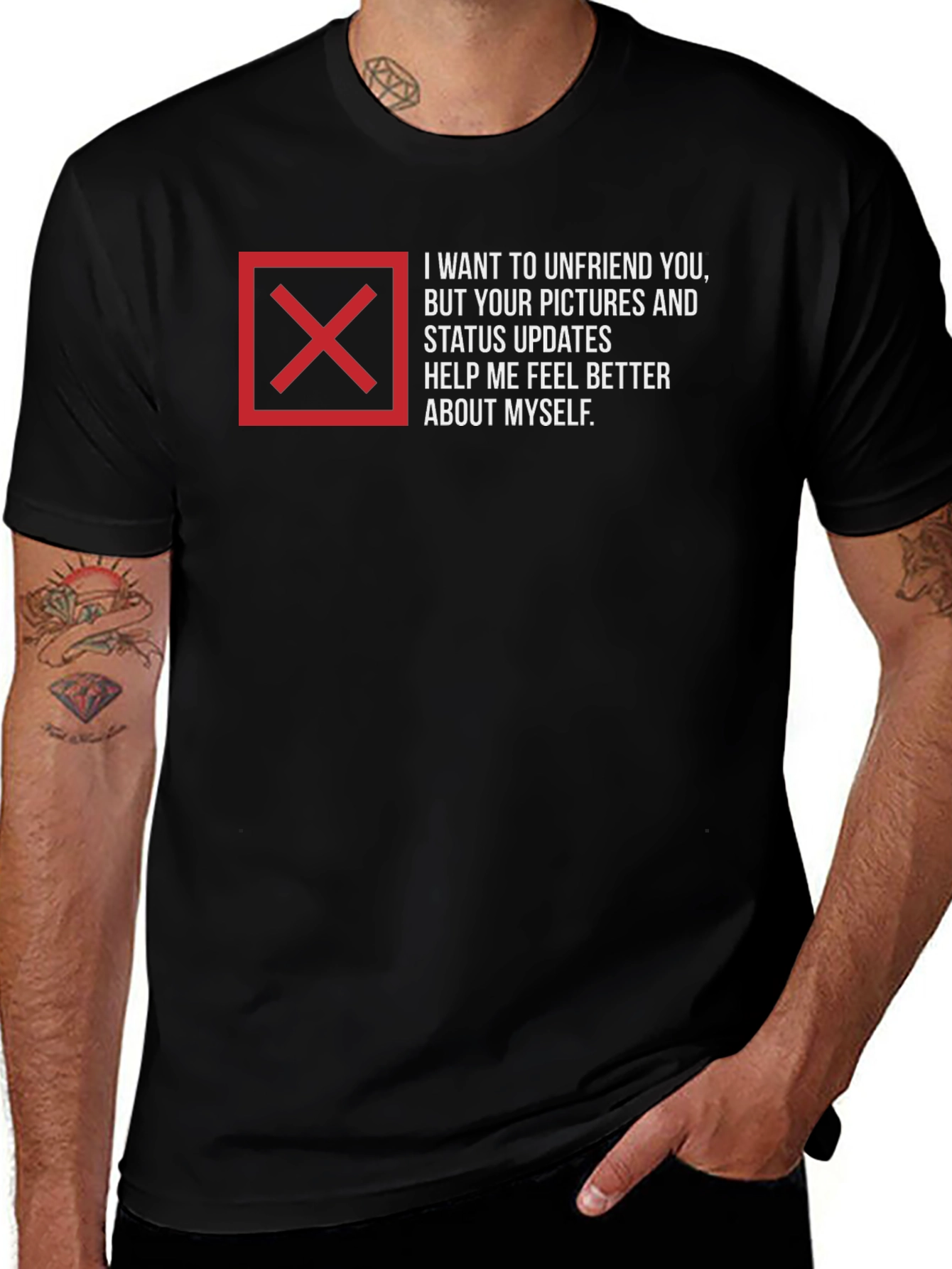 Unfriend Me T-Shirt - Funny Sarcastic Tee