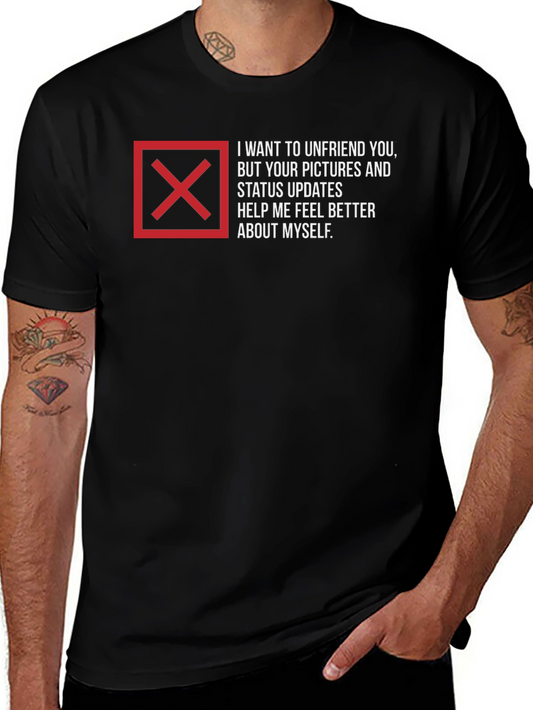 Unfriend Me T-Shirt - Funny Sarcastic Tee