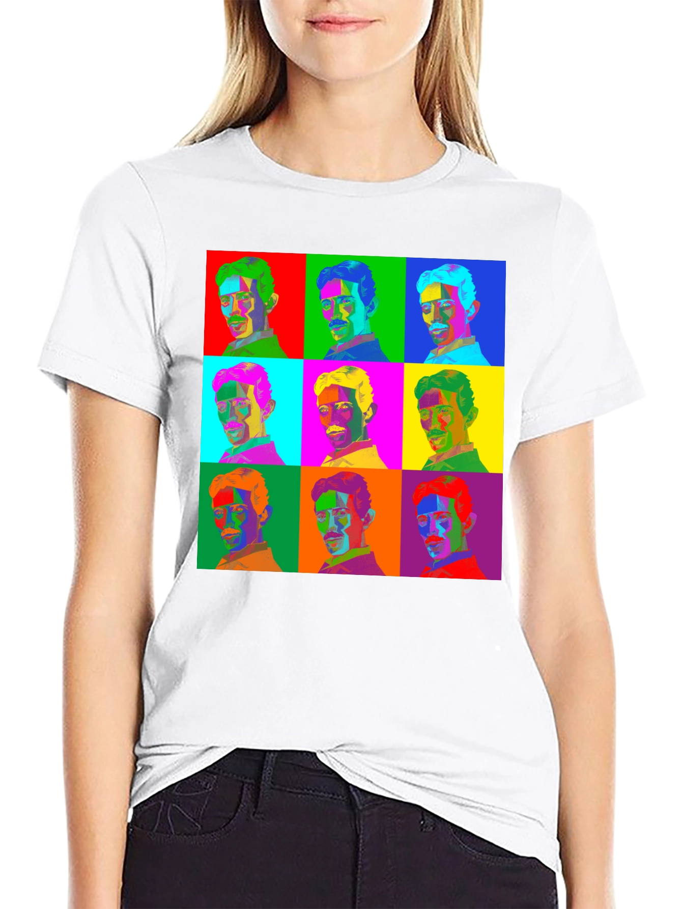 Pop Art Nikola Tesla T-Shirt - Science Geek Tee