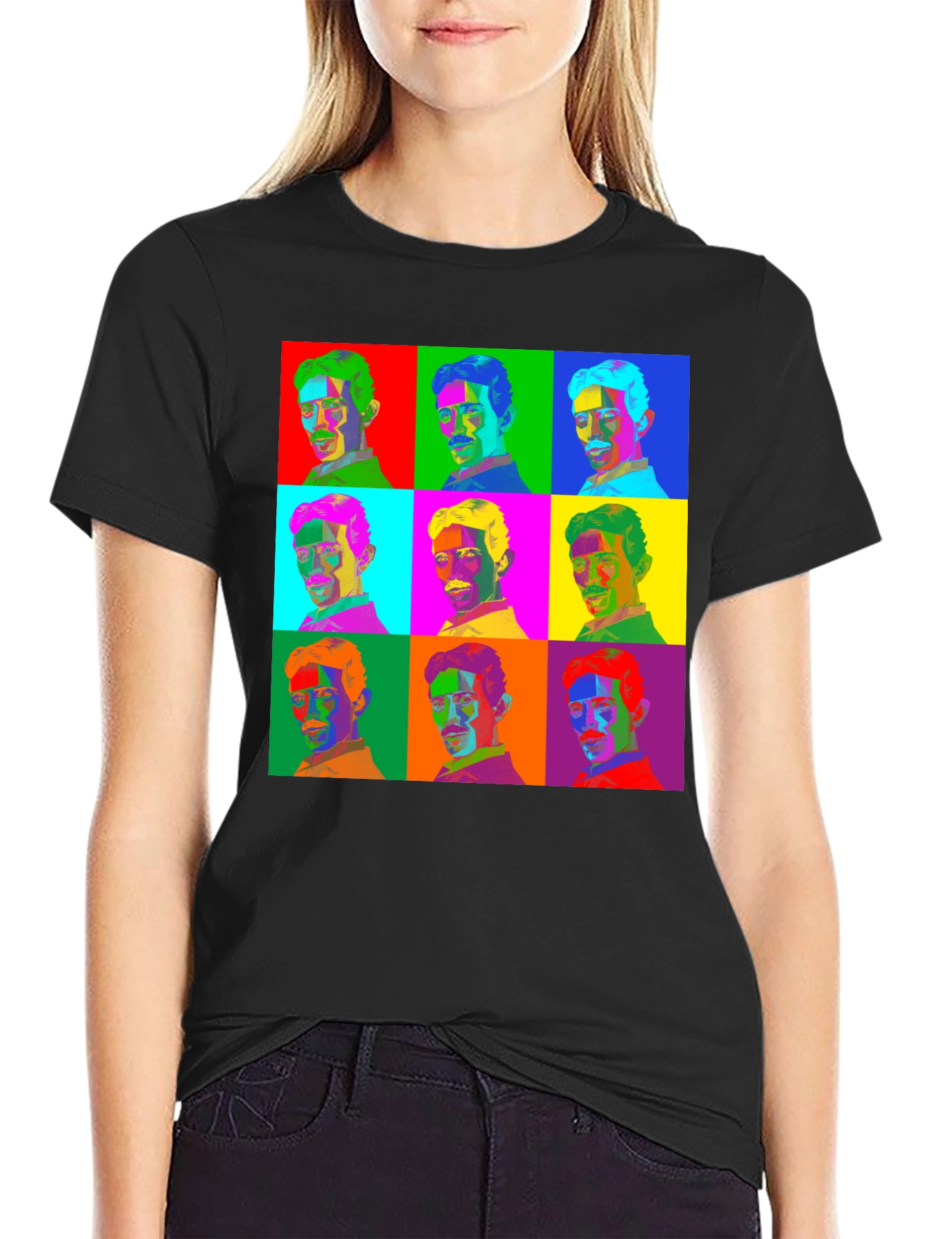 Pop Art Nikola Tesla T-Shirt - Science Geek Tee