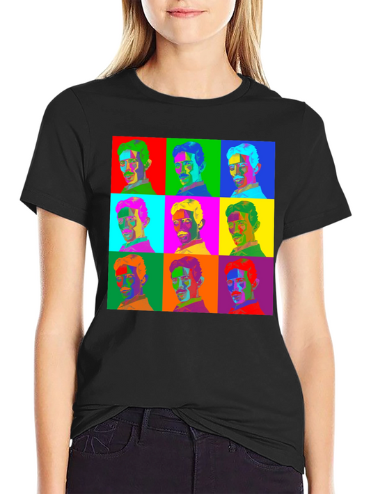 Pop Art Nikola Tesla T-Shirt - Science Geek Tee