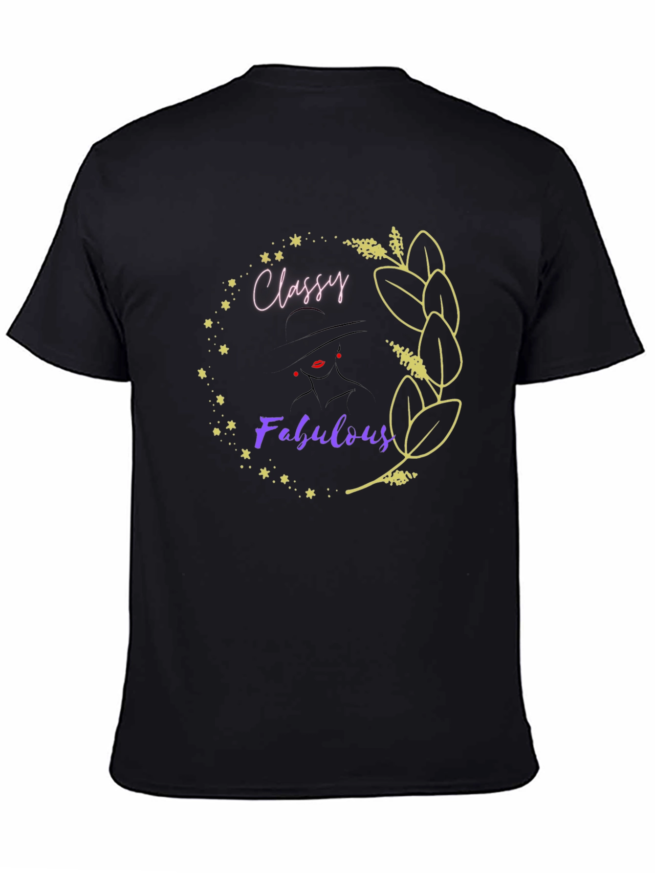 Classy Fabulous Black Graphic T-Shirt