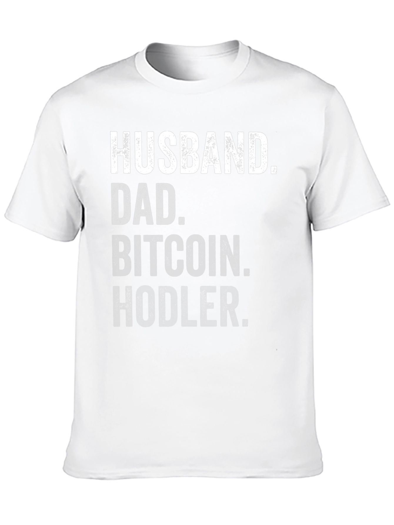 Husband Dad Bitcoin Hodler Black T-Shirt