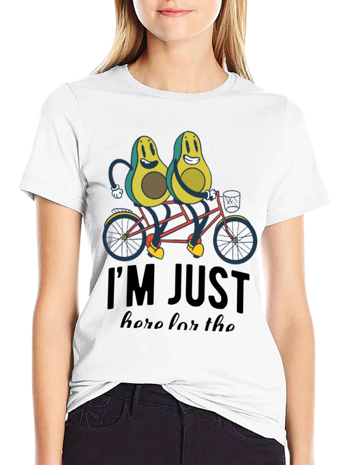 Avocado Tandem Bicycle T-Shirt