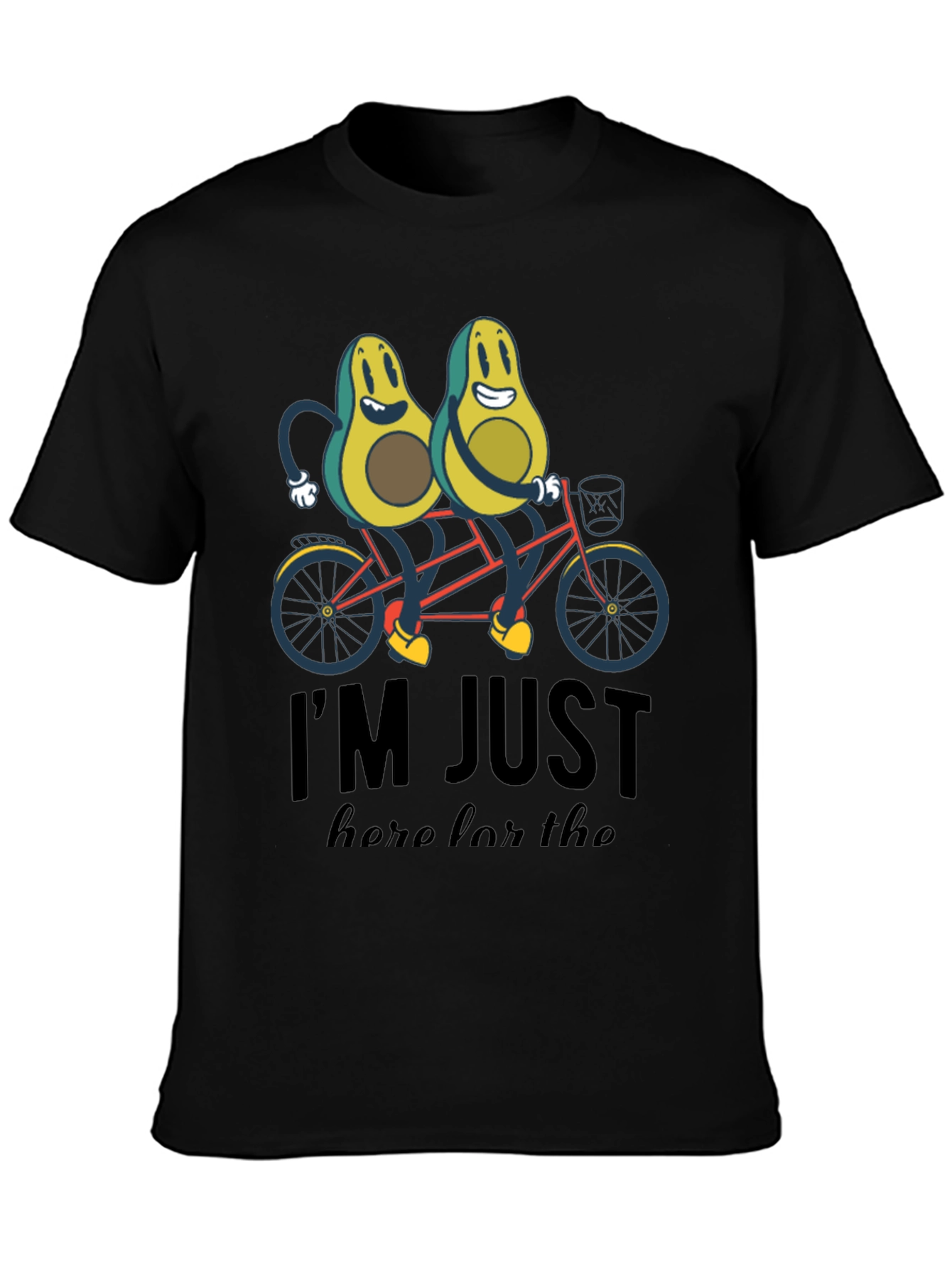 Avocado Tandem Bicycle T-Shirt