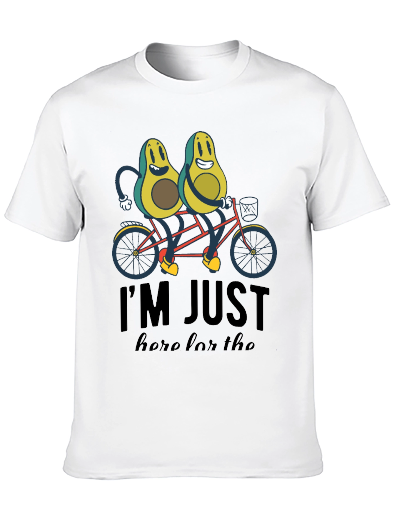Avocado Tandem Bicycle T-Shirt