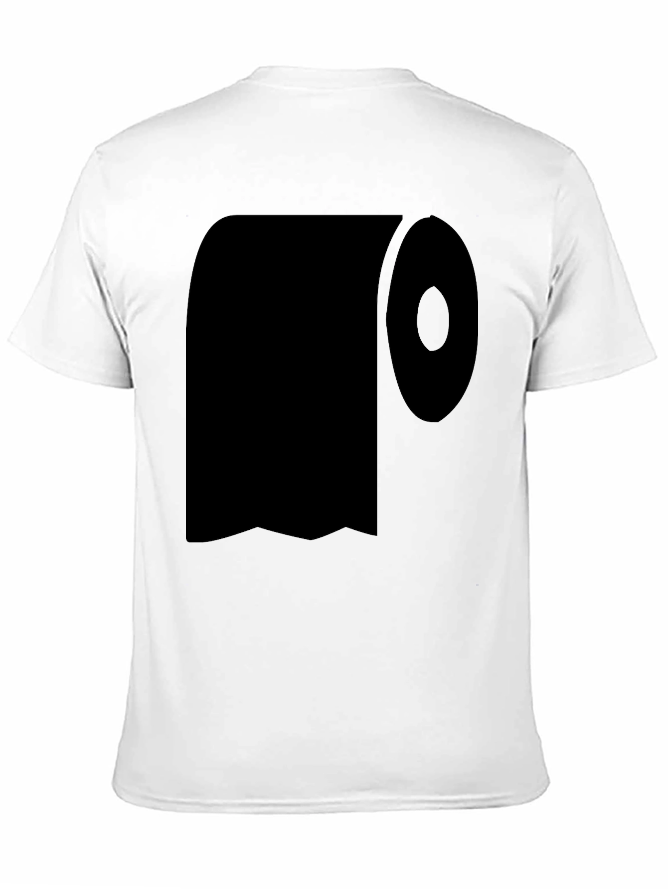 Toilet Paper Graphic Tee - Black Cotton T-Shirt