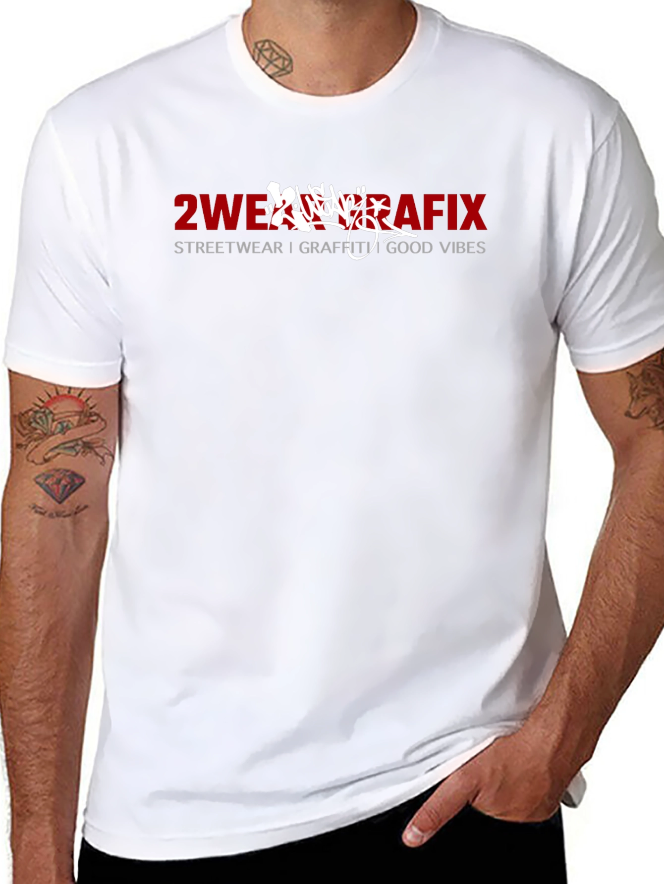 2WE Grafix Black T-Shirt - Streetwear Good Vibes