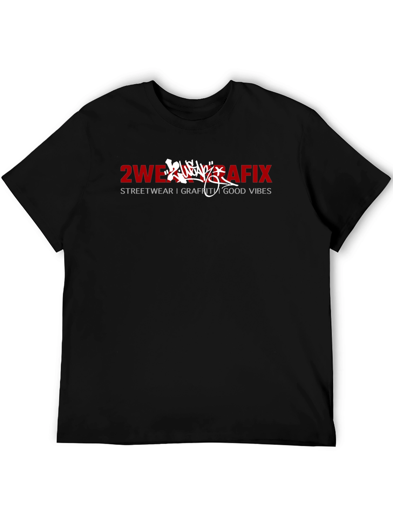 2WE Grafix Black T-Shirt - Streetwear Good Vibes