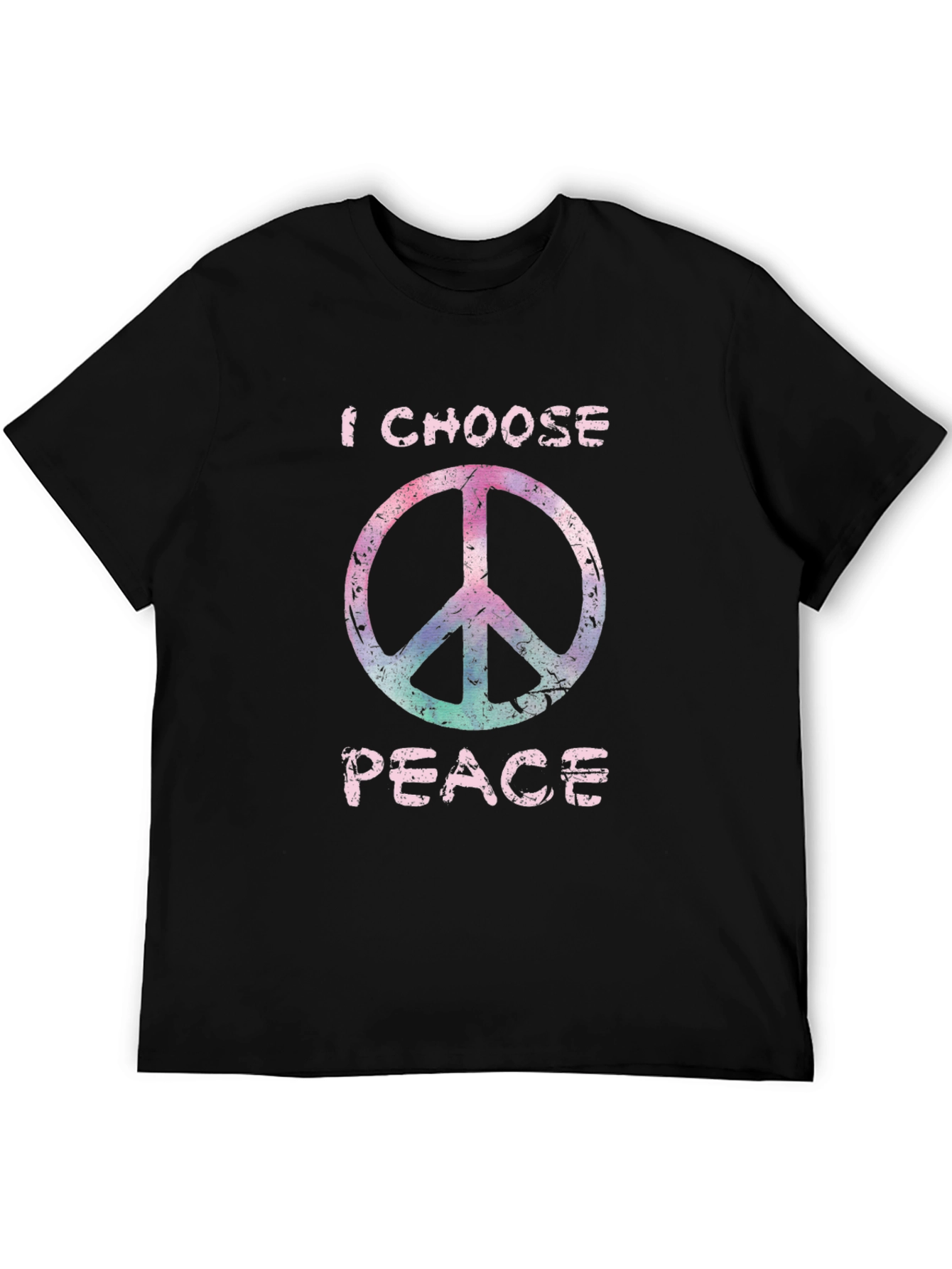 I Choose Peace Graphic Tee - Stylish Black T-Shirt