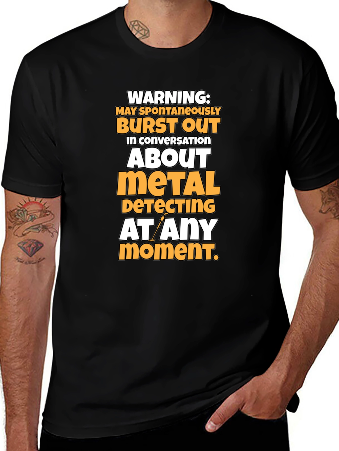 Metal Detecting Warning T-Shirt - Funny Hobby Tee