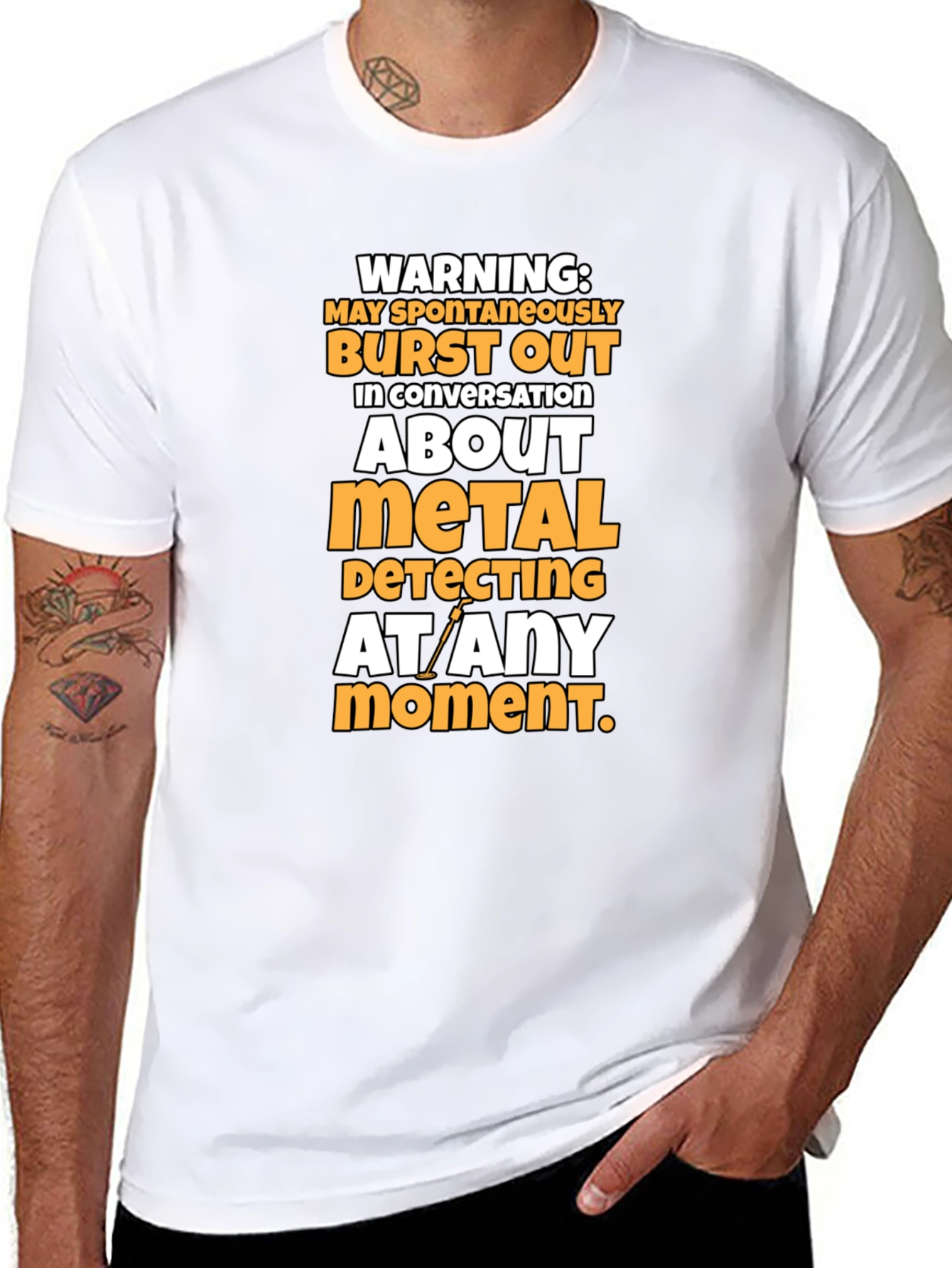 Metal Detecting Warning T-Shirt - Funny Hobby Tee