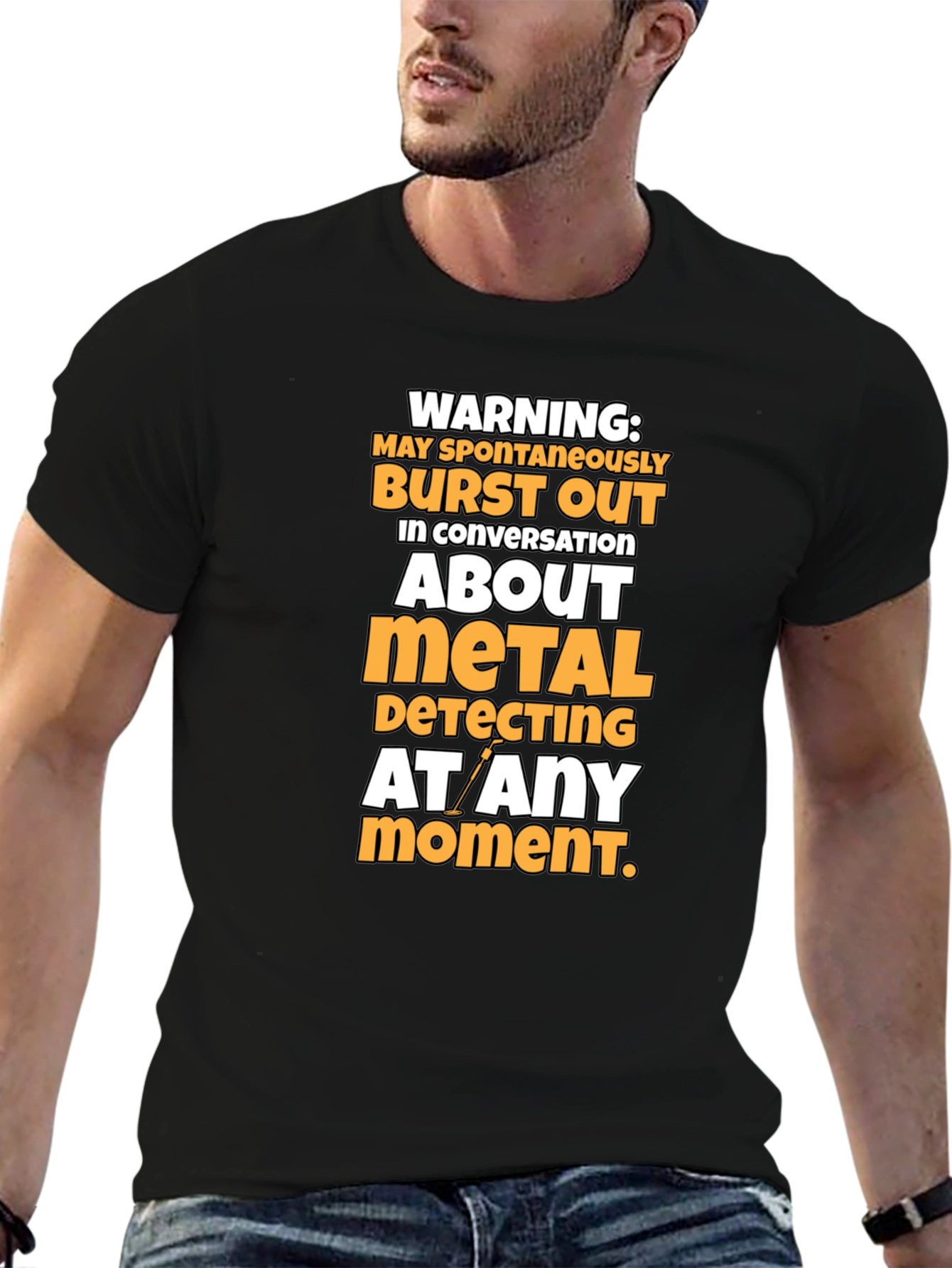 Metal Detecting Warning T-Shirt - Funny Hobby Tee