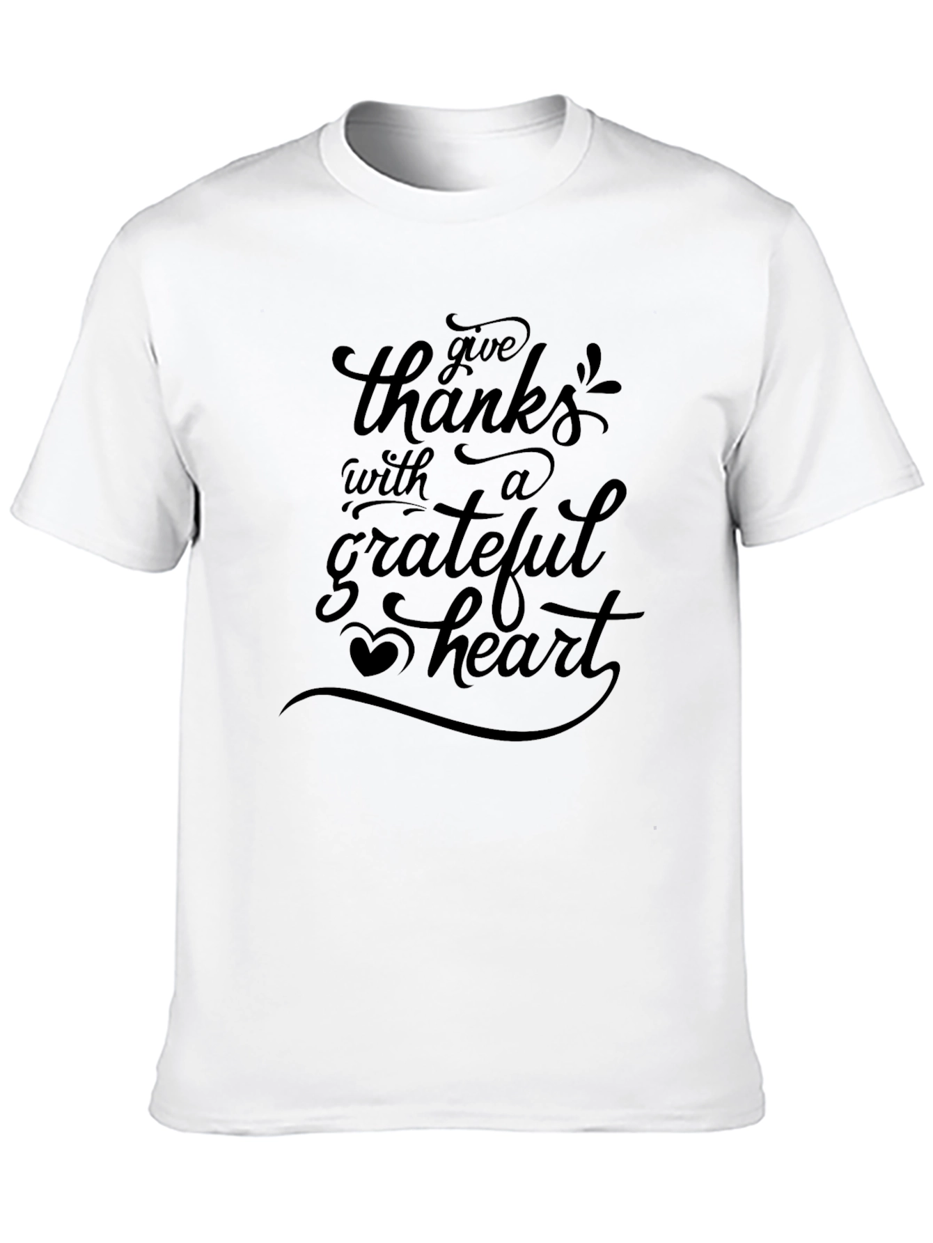 Grateful Heart Graphic Tee - Soft Cotton Blend
