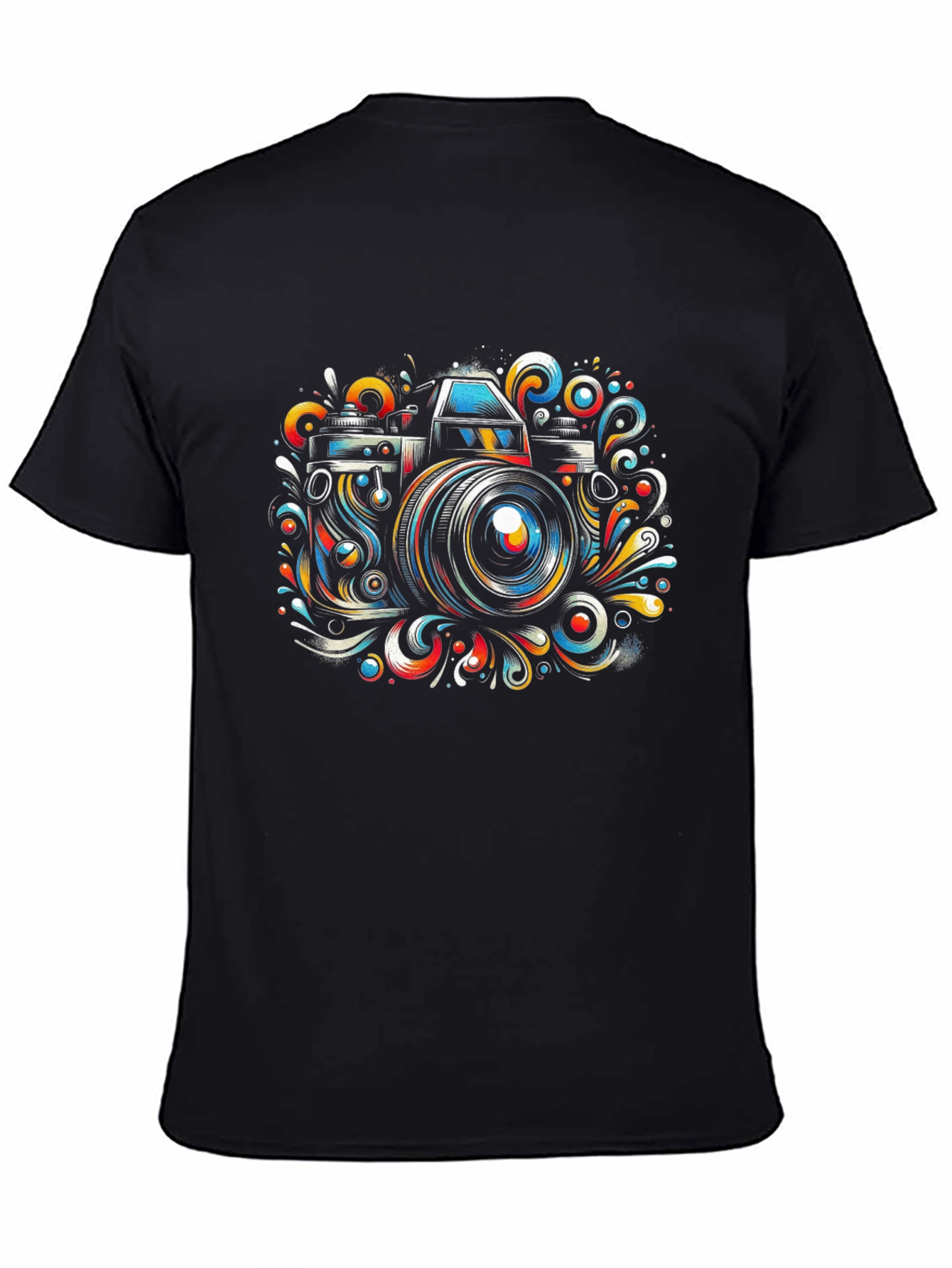 Camera Art Graphic Tee - Stylish Photographer Shirt