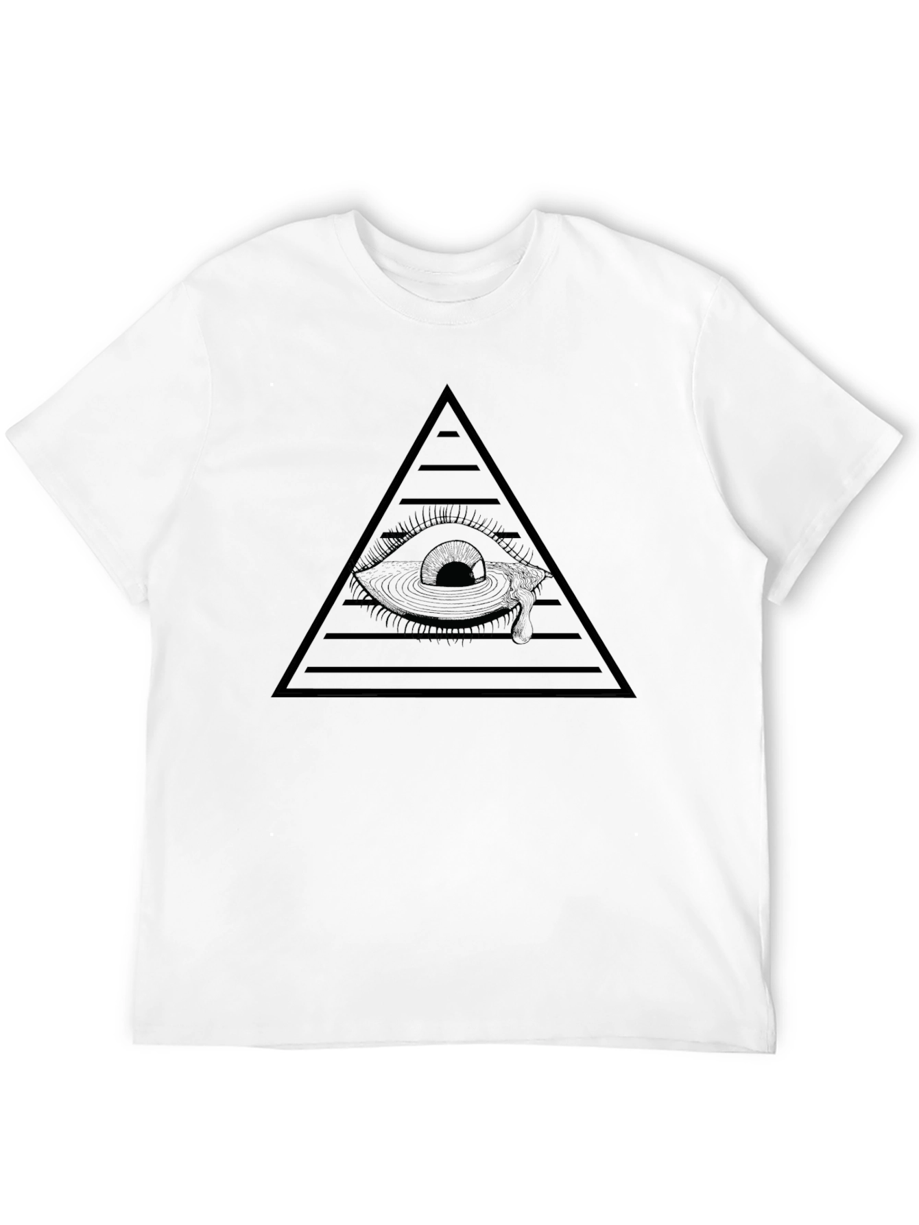 Illuminati Eye Pyramid Graphic Tee - Black