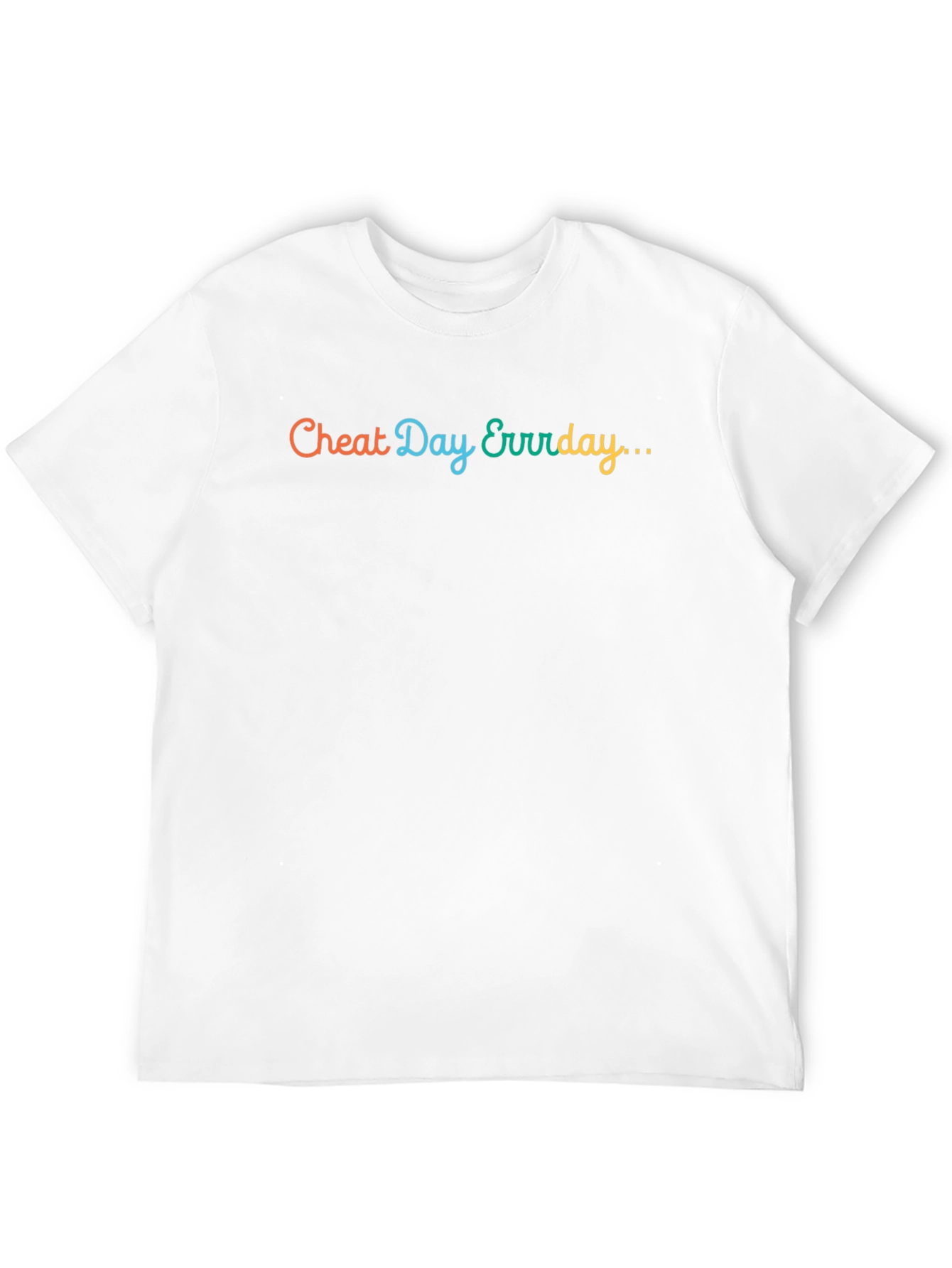 Cheat Day Everyday T-Shirt - Casual Black Tee