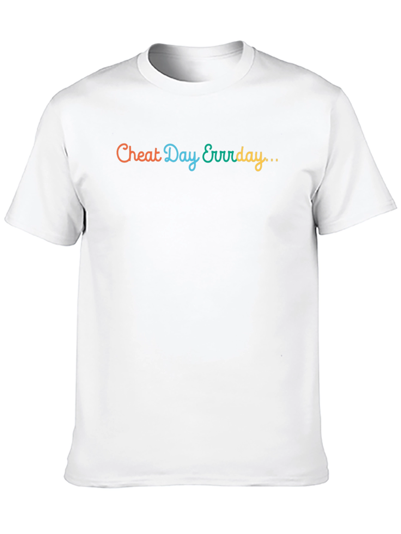 Cheat Day Everyday T-Shirt - Casual Black Tee