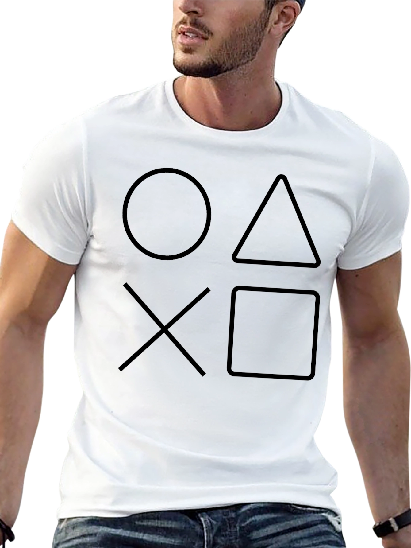 PlayStation Shapes Black T-Shirt