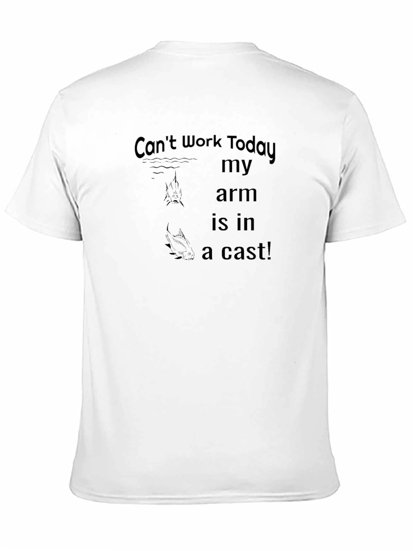 Funny Arm Cast Humor Graphic T-Shirt